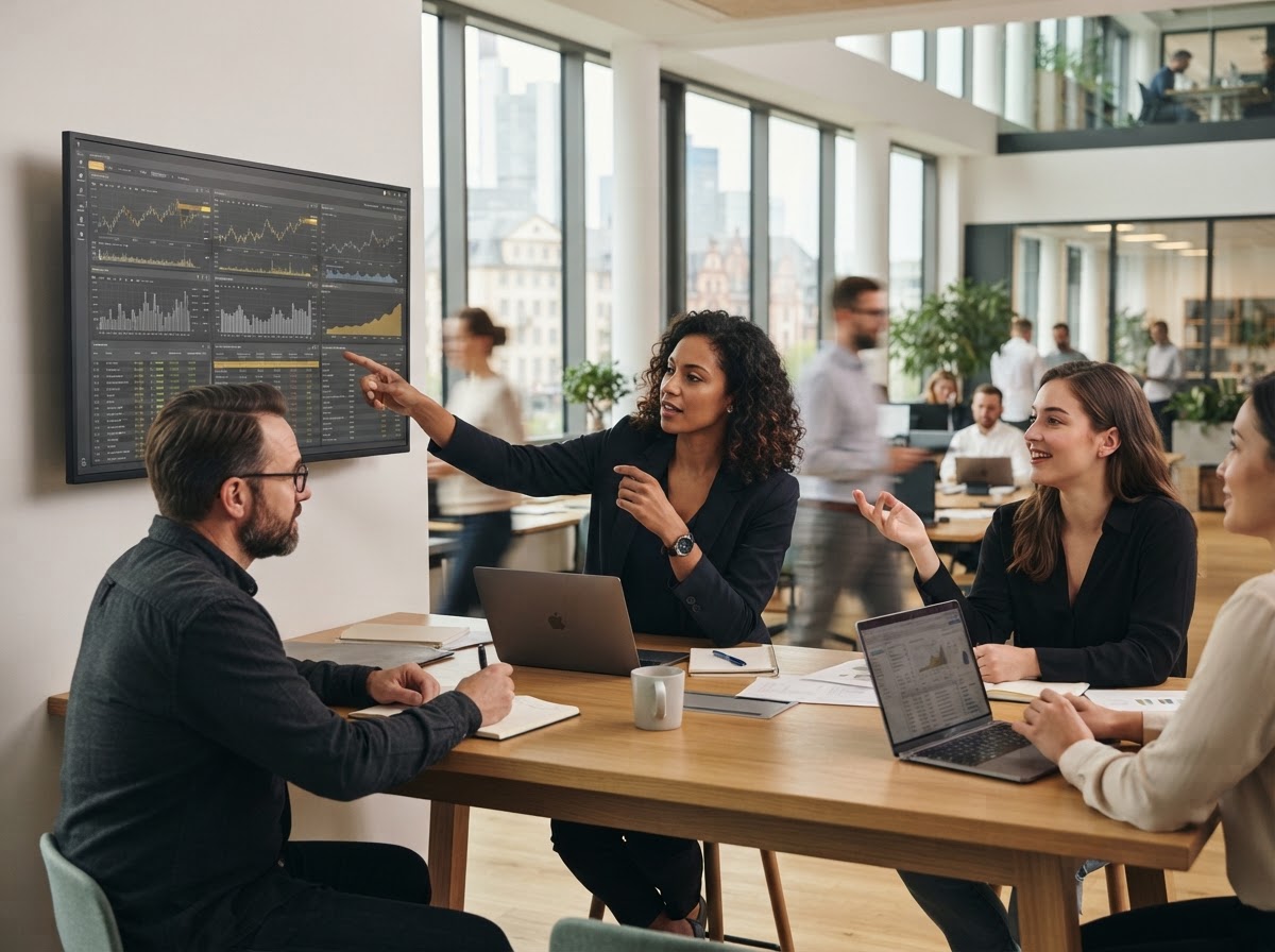 Neura Trade Ai analyst reviewing structured market data on a monitor